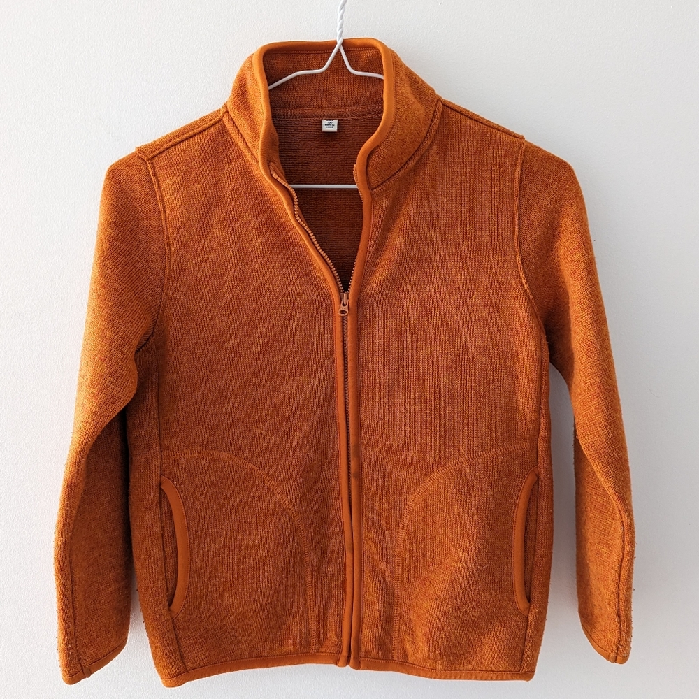 Uniqlo Kids S (7-8Y) orange jacket